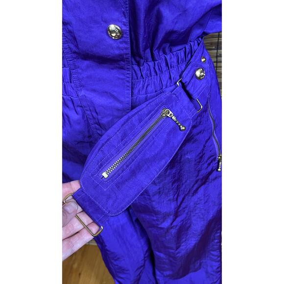 Fera Skiwear Jumpsuit Very Purple One Piece Ski Suit size 12 - Picture 5 of 10